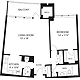 1 Bedroom O Floorplan Image