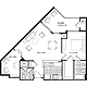 1BZ with den Floorplan Image