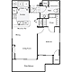 1 Bedroom B Floorplan Image