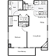 1 Bedroom C Floorplan Image