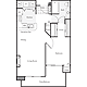 1 Bedroom G Floorplan Image