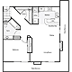1 Bedroom K Floorplan Image
