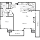 1 Bedroom L Floorplan Image