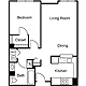 1 Bedroom F Floorplan Image
