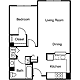 1 Bedroom H Floorplan Image