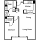 1 Bedroom I Floorplan Image