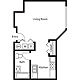 Studio Courtyard Floorplan Image