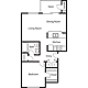 One Bedroom Floorplan Image