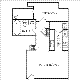 Studio B /1bath 367 Floorplan Image