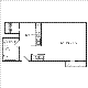 Studio/1bath  367 Floorplan Image