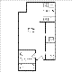 Studio/1bath 367 Floorplan Image