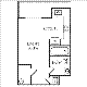 Studio/1bath 367 Floorplan Image