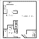 Studio/1bath 504 Floorplan Image