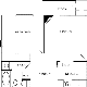 1 Bdrm 1 Bath Floorplan Image