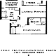 One Bed One Bath Floorplan Image