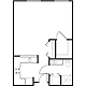 Studio -575 Floorplan Image