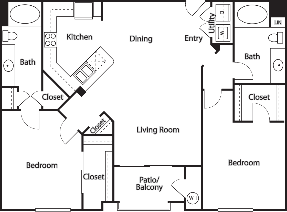 The Monticello- Income Restricted floorplan