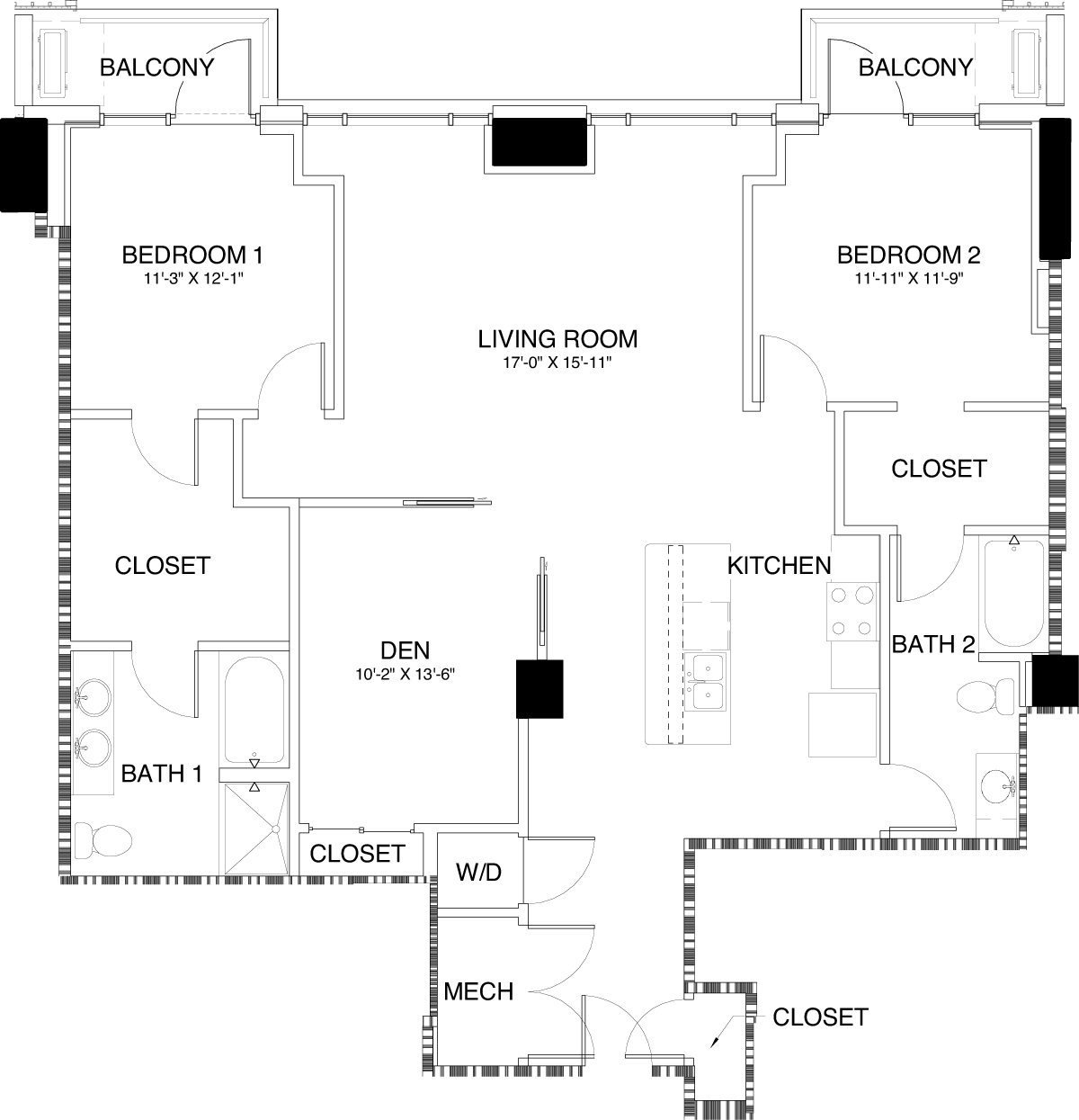 P1 floorplan