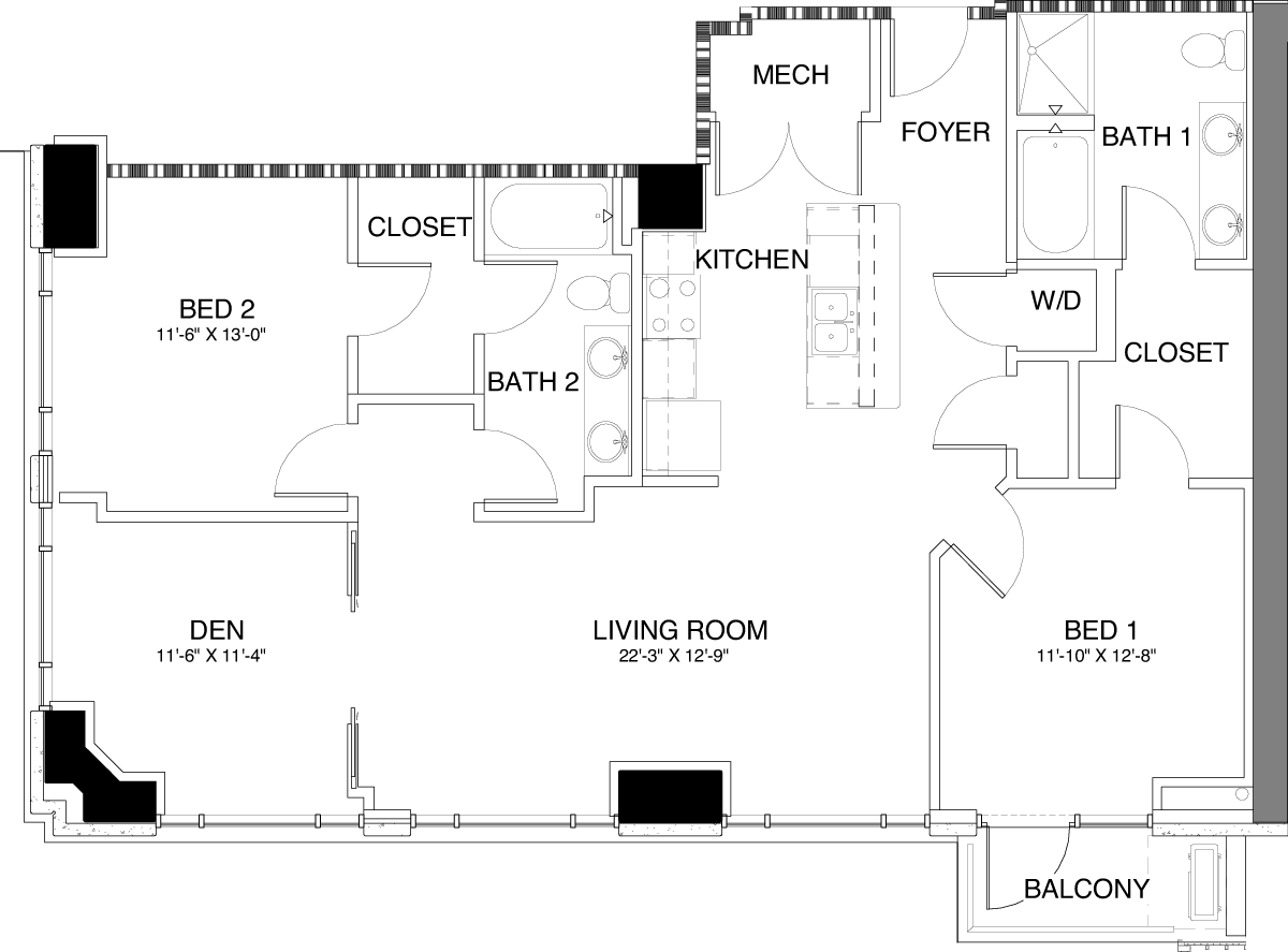 S floorplan