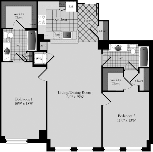 D2A floorplan