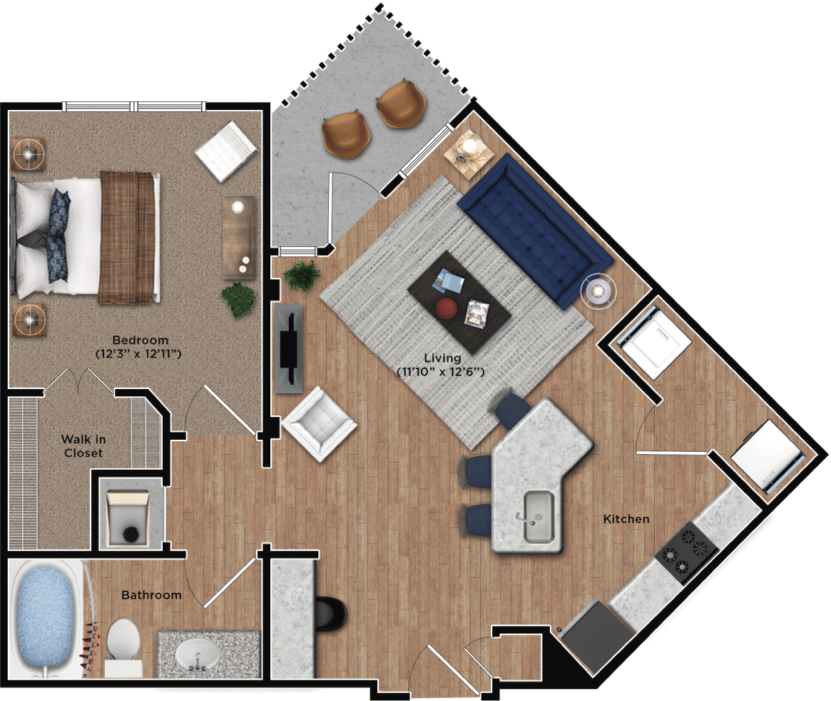 1E floorplan
