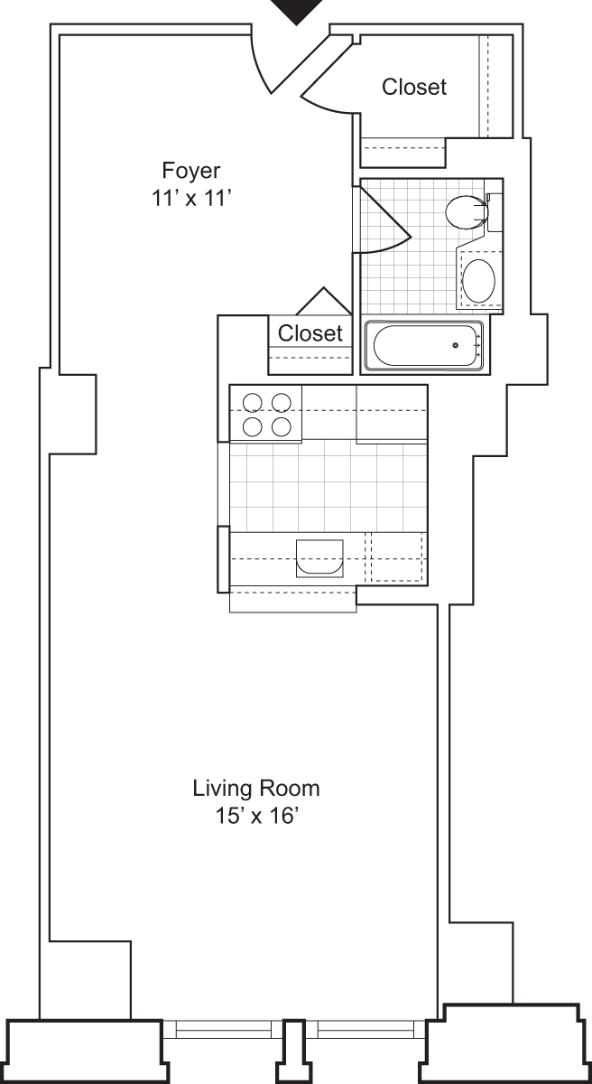 Studio E 594 floorplan
