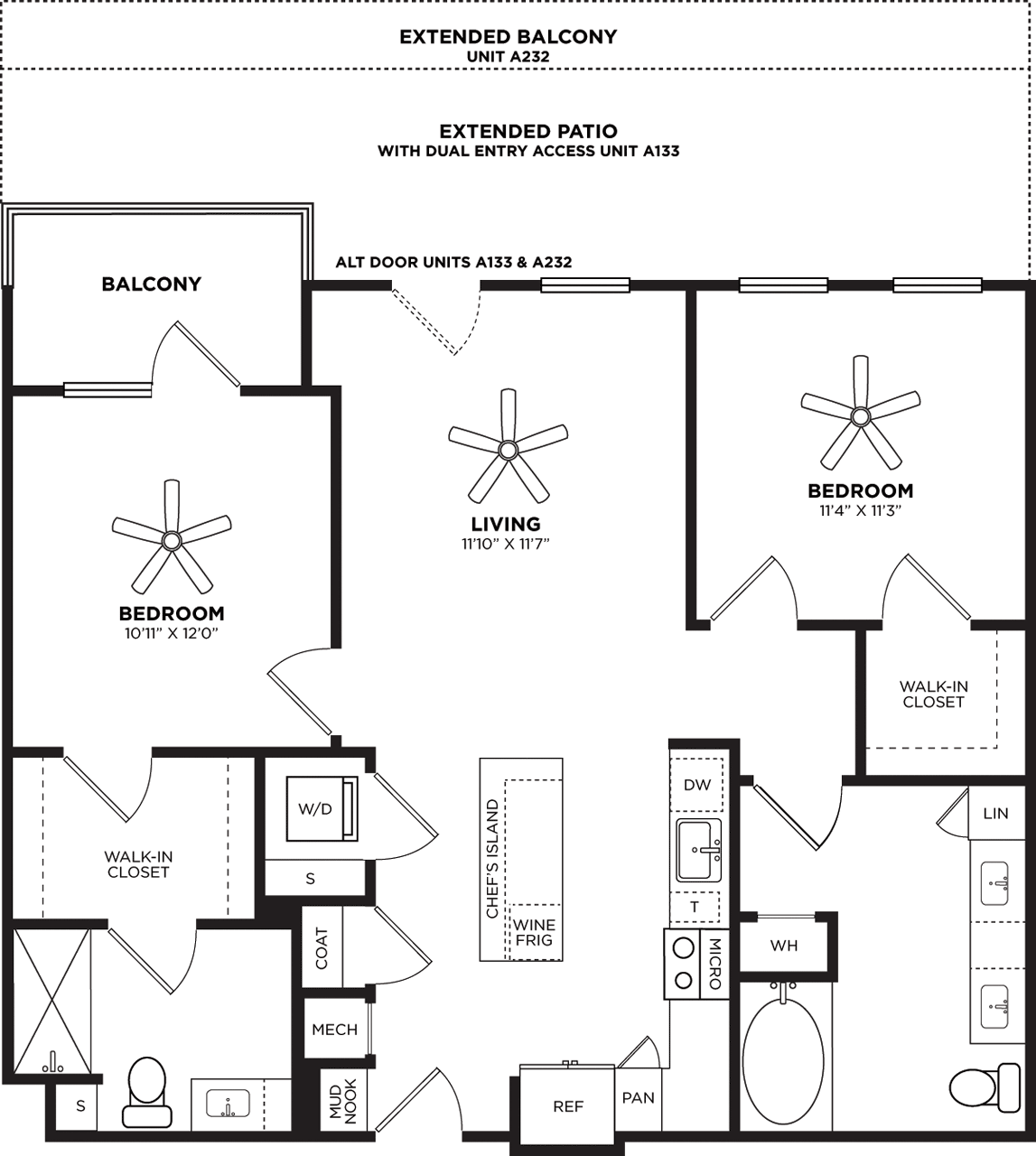 B2 Extended floorplan