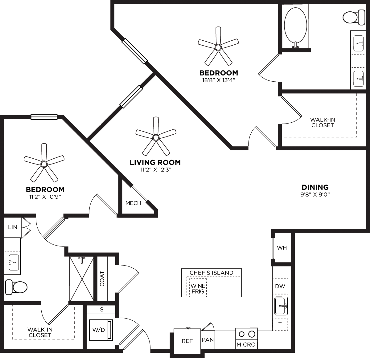B4 No Balcony floorplan