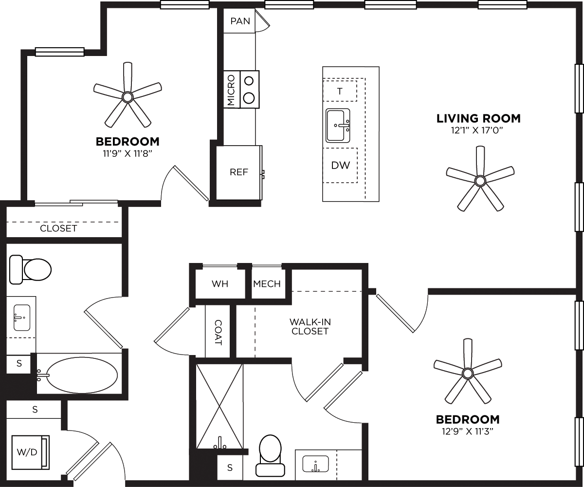 B6 No Balcony floorplan