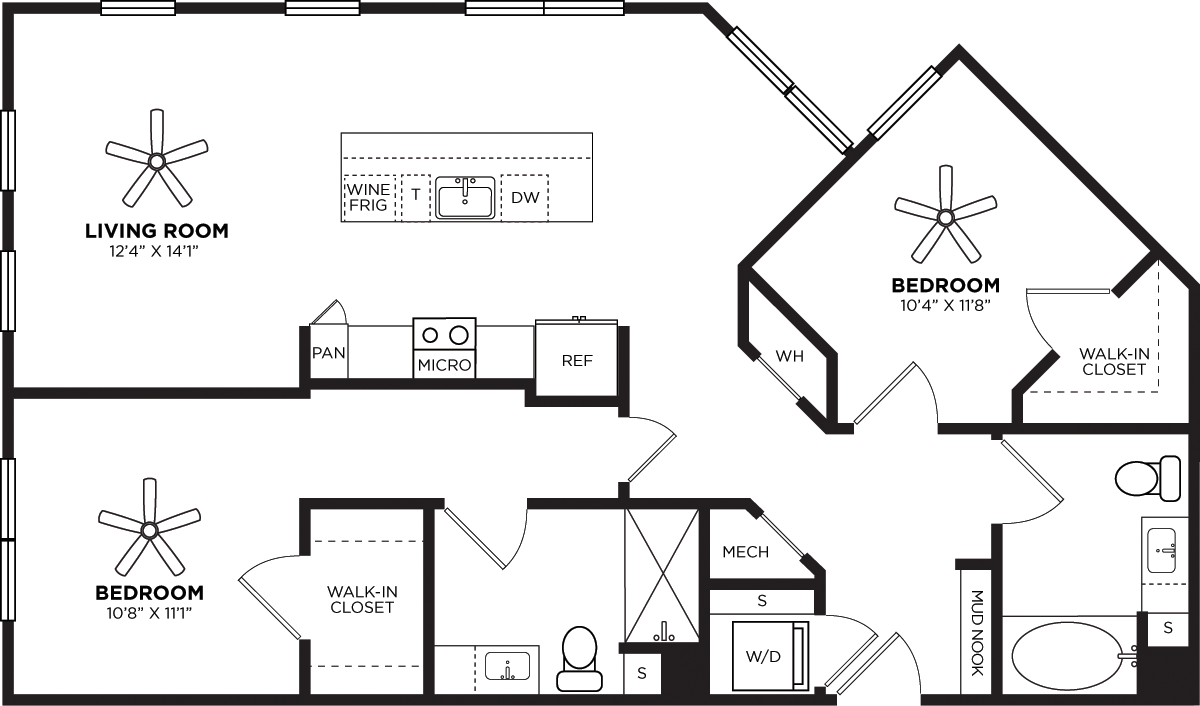 B9 No Balcony floorplan