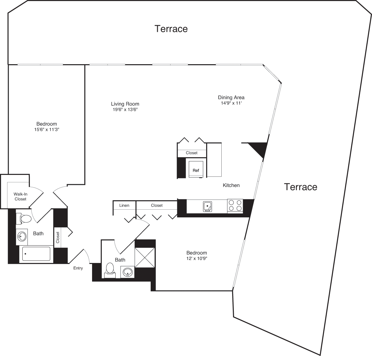 Residence A with Terrace floorplan
