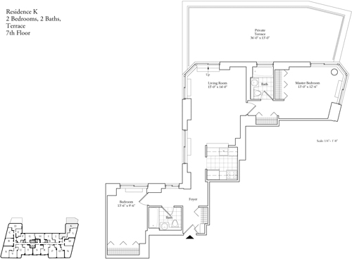 Residence K, floor 7 floorplan