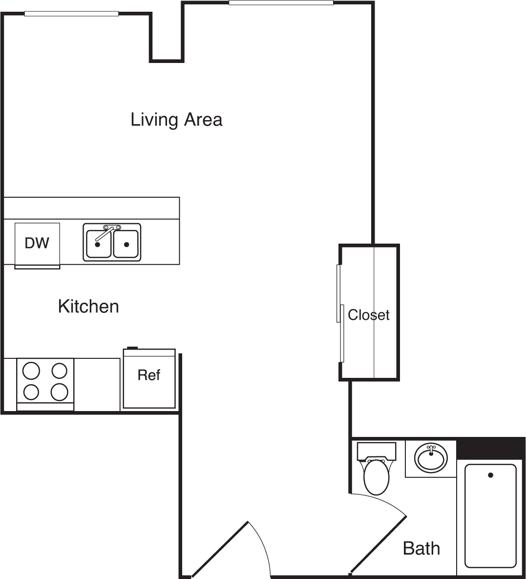 0x1 floorplan