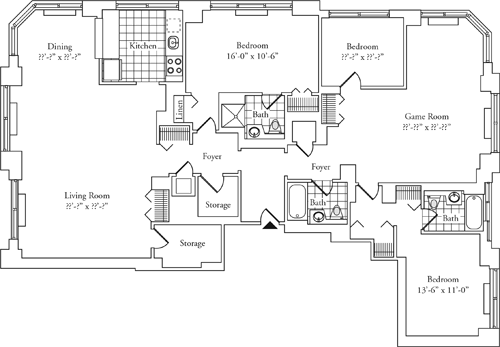 Penthouse 2AB floorplan