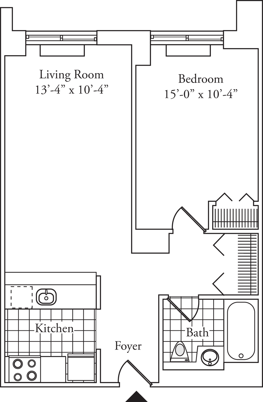 Residence 07, floors 3-6 floorplan