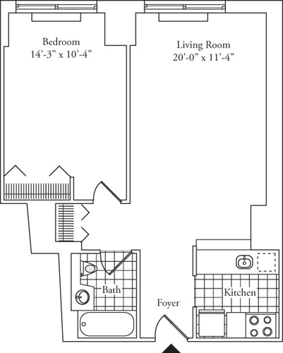 Residence 09, Floors 3-6 floorplan