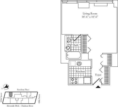 Residence C, floor 20 floorplan