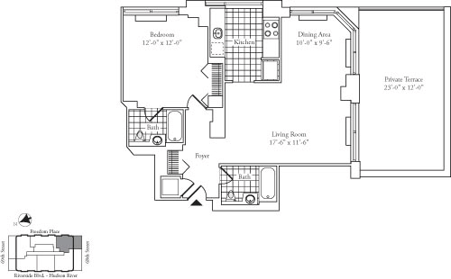 Residence D, floors 21 floorplan