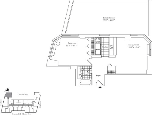 Residence D, floor 7 floorplan