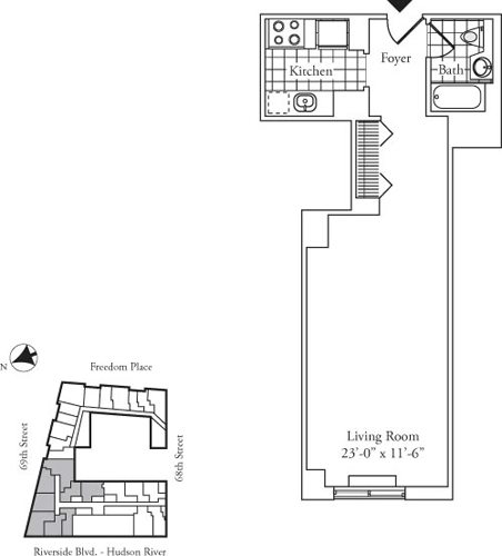 Residence U, floor 3 floorplan