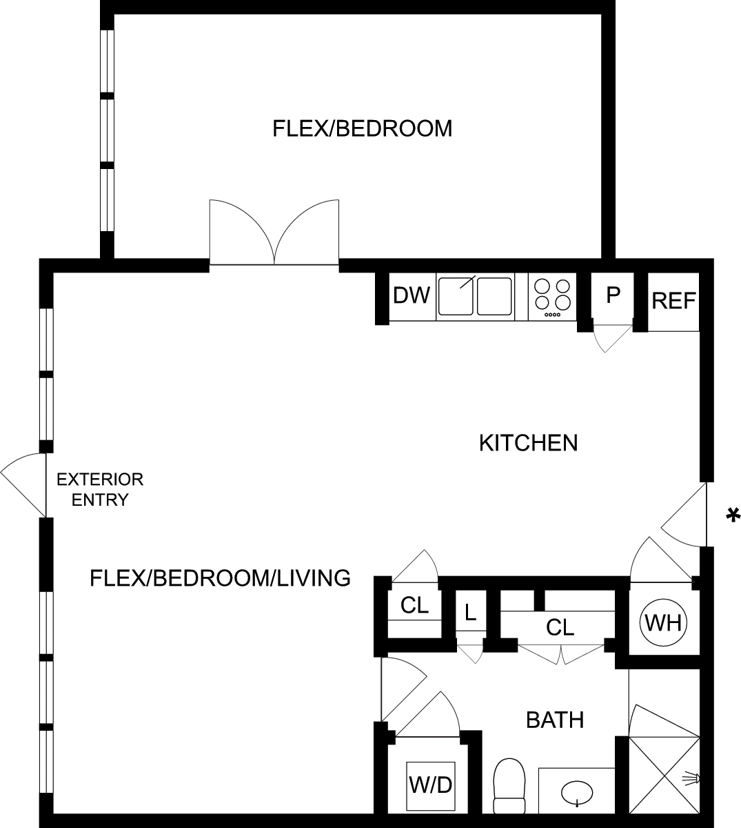 A1W floor plan