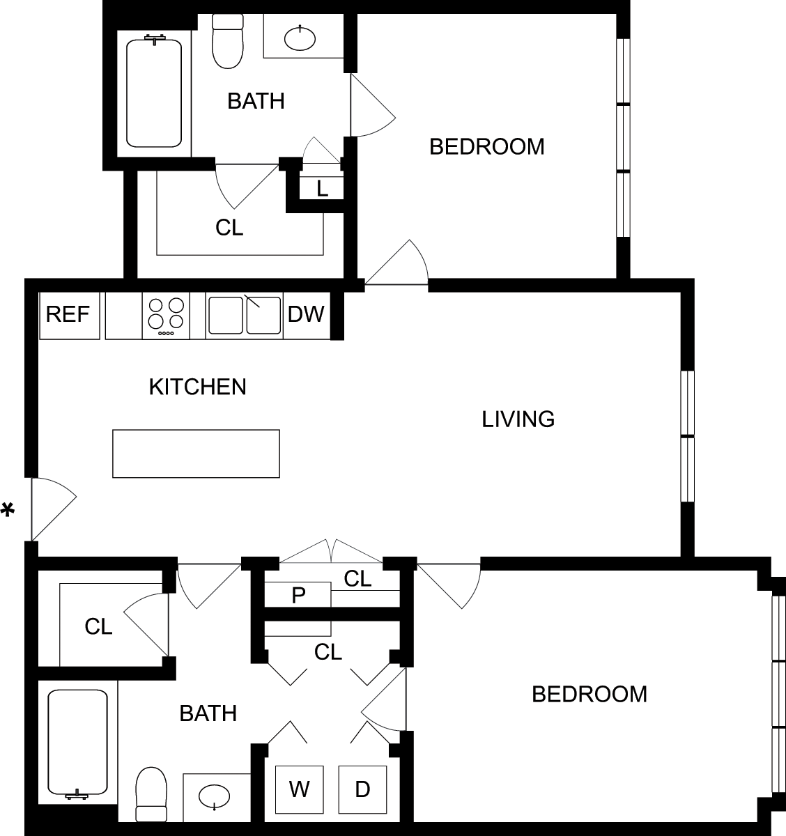 B2C floor plan