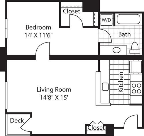 1 Bed 608-1608