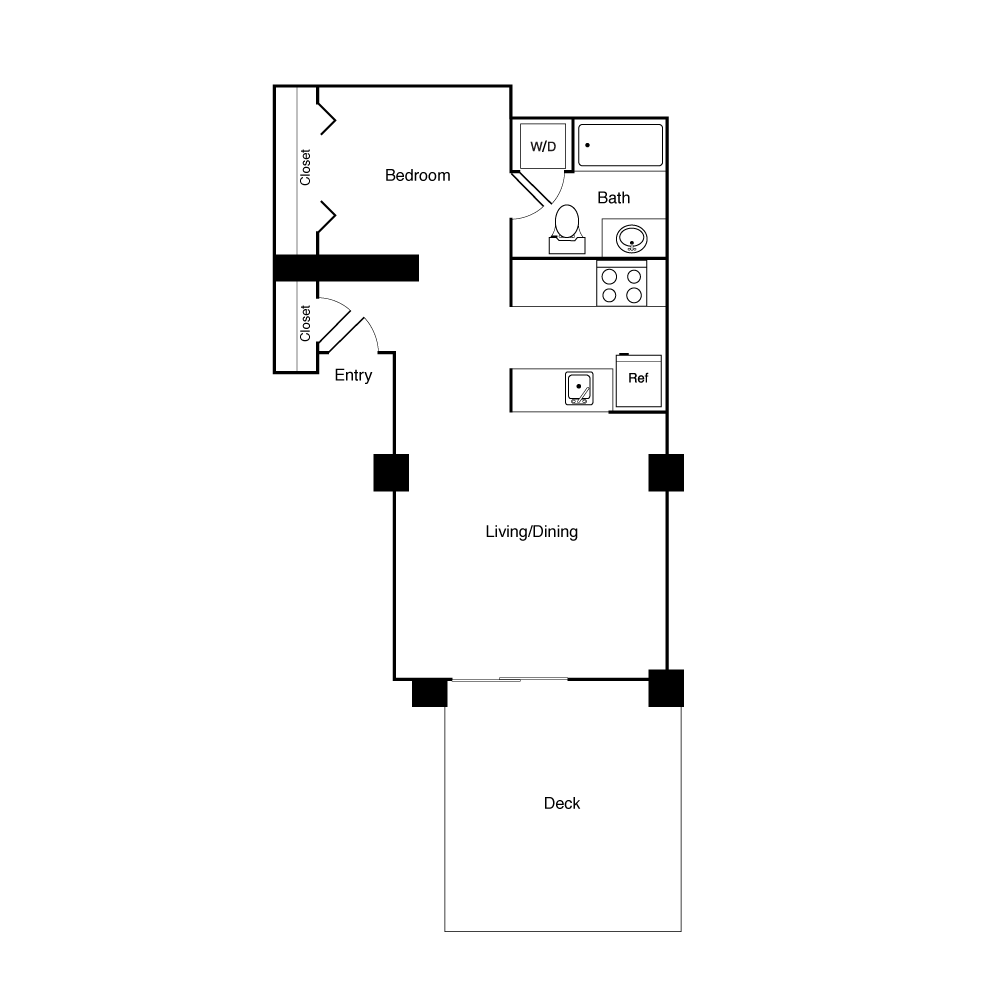1 Bed 522 SW