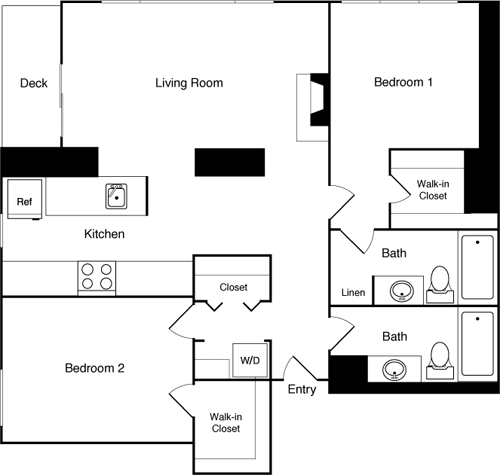 2 Bed 17G SW